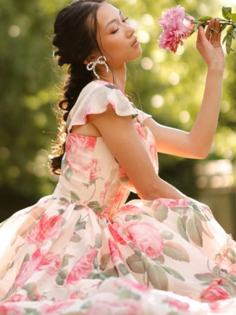 Ivy City Co. I Feel Pretty Dress Size 6 - Yellow and Pink Floral Occassion Dress